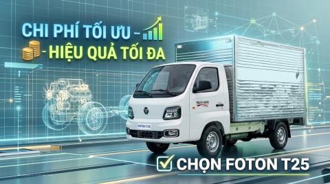 FOTON T25 – GIẢI PHÁP VẬN TẢI NHẸ LINH HOẠT, ĐA DẠNG PHIÊN BẢN THÙNG