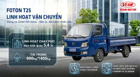 FOTON T25 - DÒNG XE PHÙ HỢP VỚI NHIỀU MẶT HÀNG VÀ MỌI CUNG ĐƯỜNG